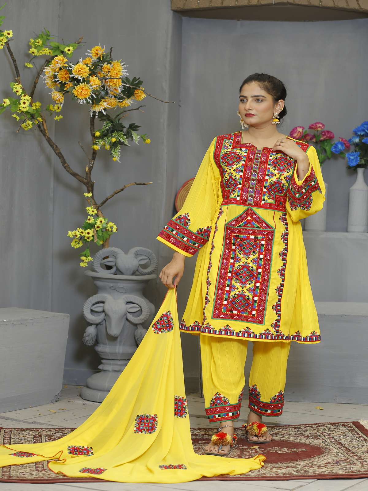Rang balochi dress zarnisha